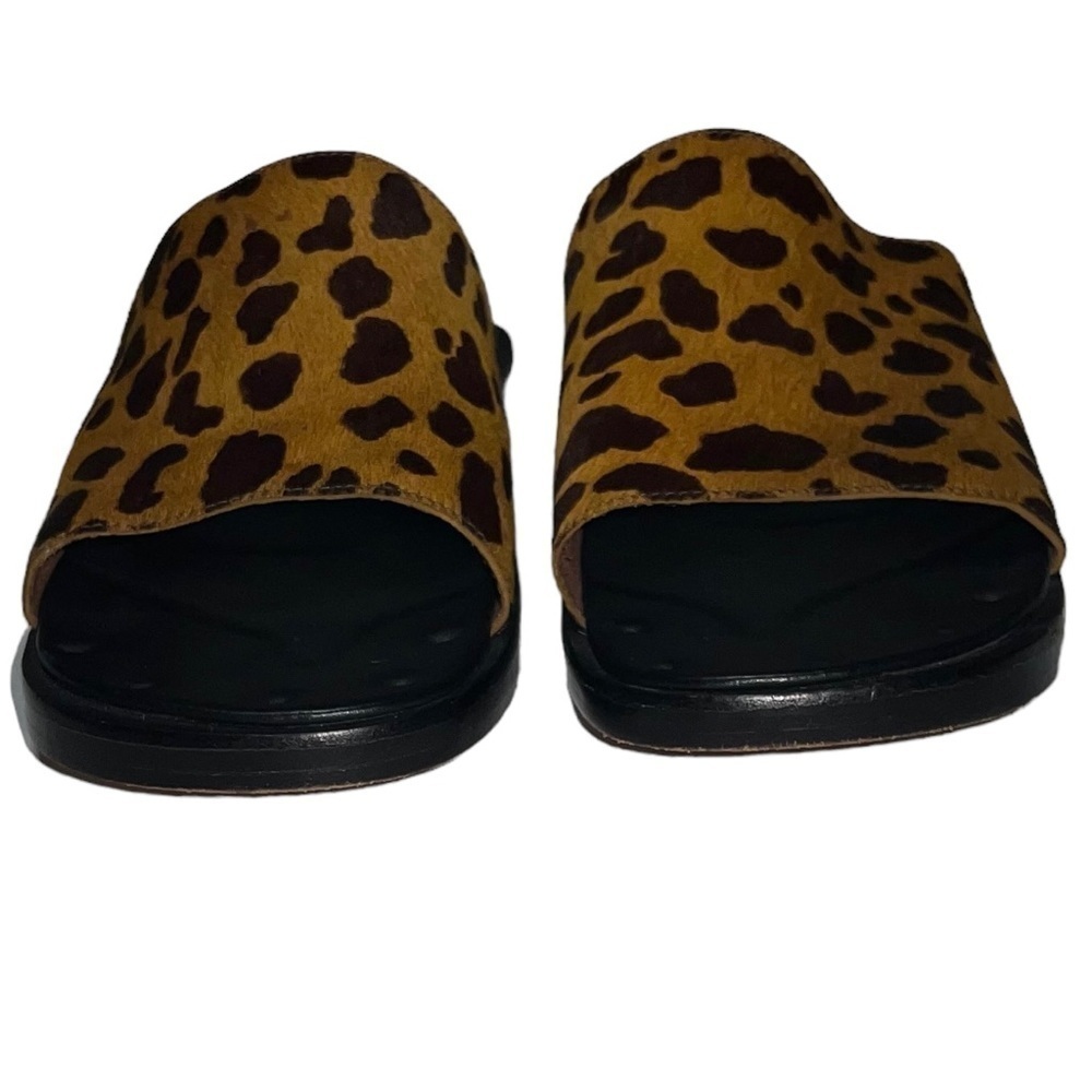 Naked Feet (EUC) Garcia Leopard Nonato Leather uppers footbed & bottoms, Size 10 - Picture 7 of 13